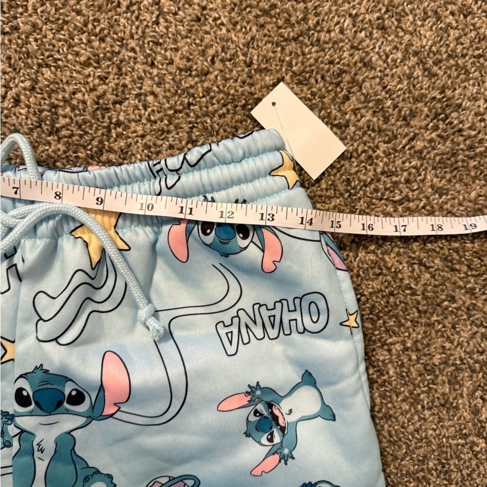 Disney Stitch Light Blue Lounge Shorts - Picture 3 of 5